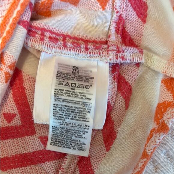 Old Navy Pink and Orange Geometric Blouse Size XXL - Picture 8 of 10